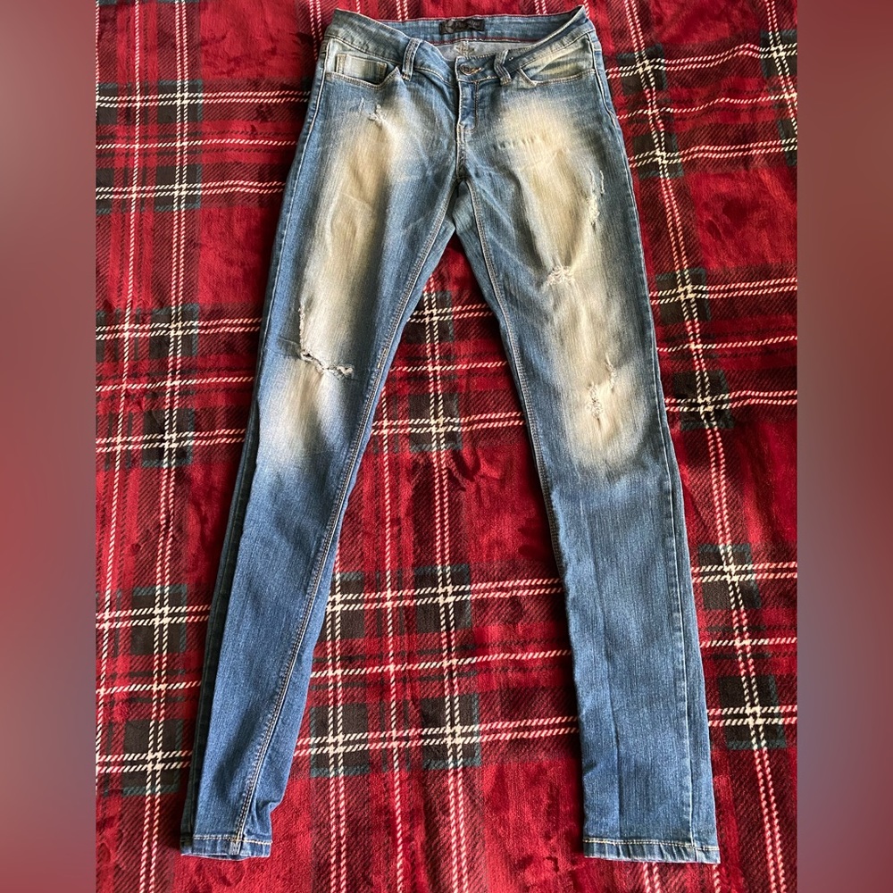 Papaya Washed Ripped Jeans